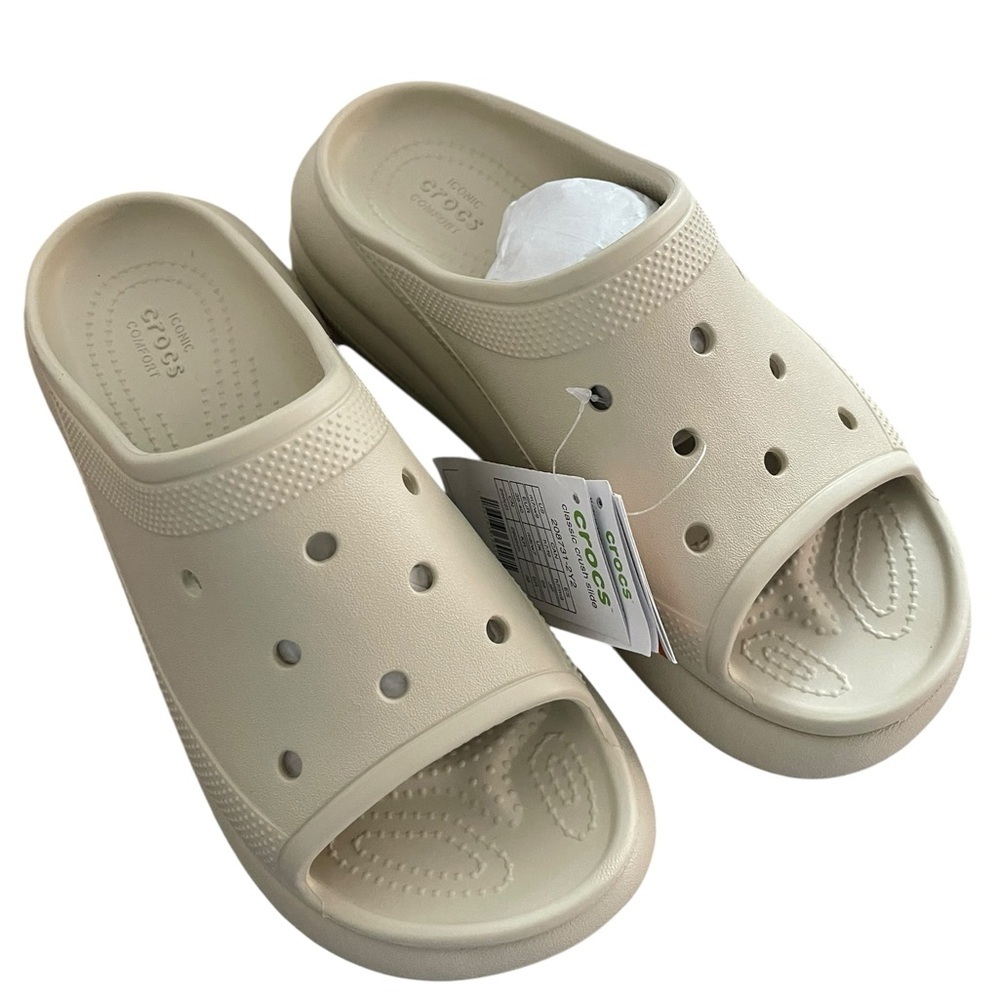 NWT CROCS Classic Crush Slide Sandals Size W9/M7 - Picture 2 of 8